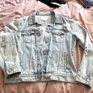 Old Navy distressed jean jacket